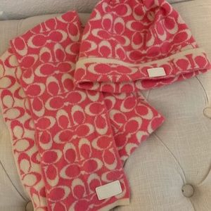 Coach scarf and hat